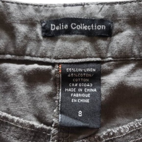 Dalia gray linen blend skirt - Picture 9 of 12